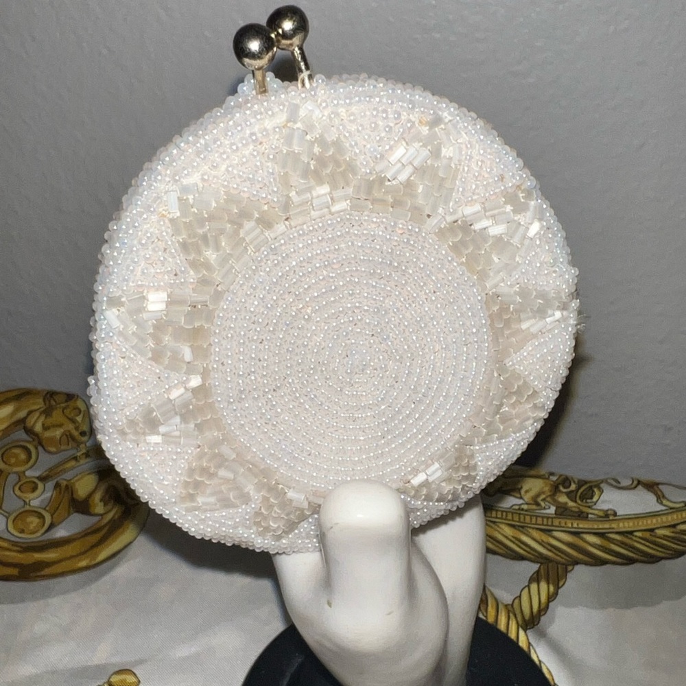 Beaded coin purse.